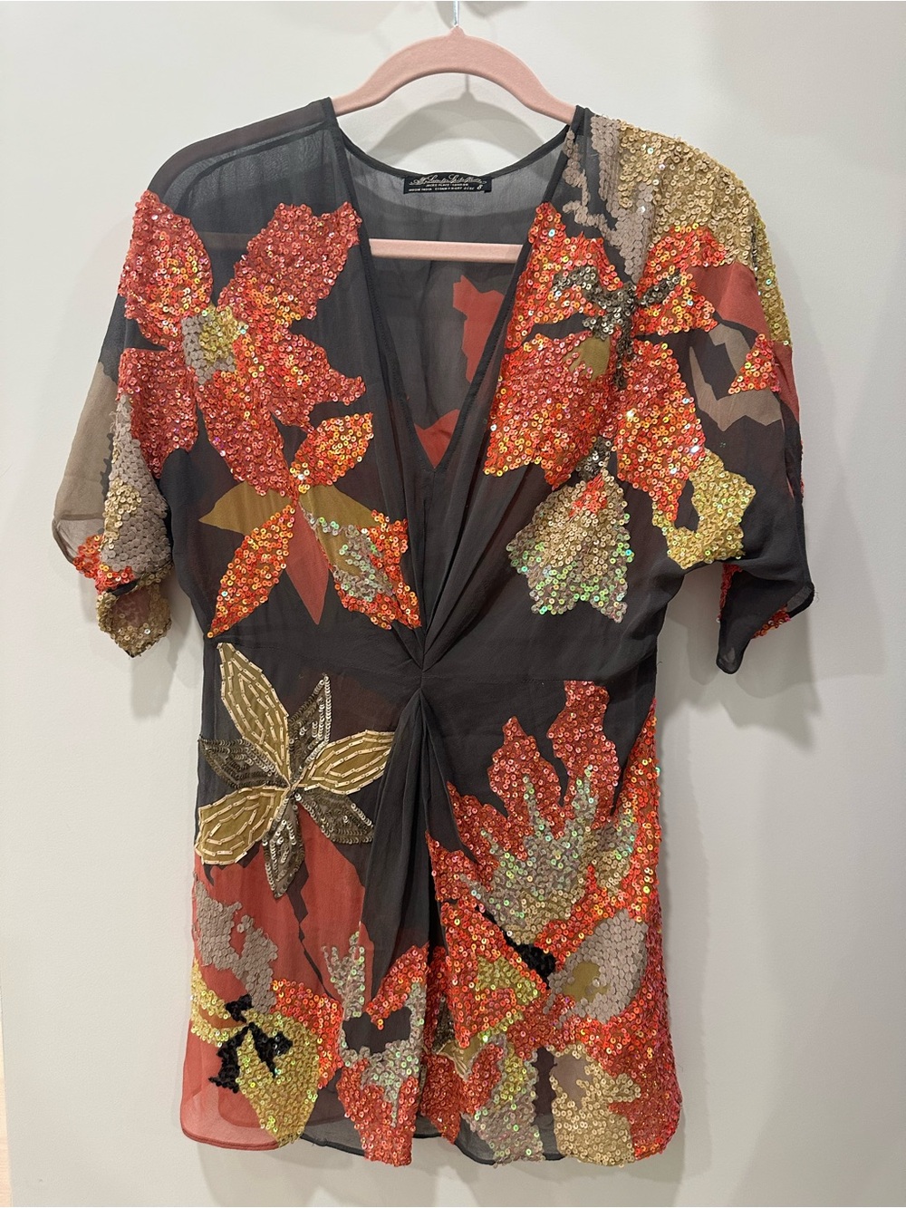 AllSaints Spitalfields silk tunic top